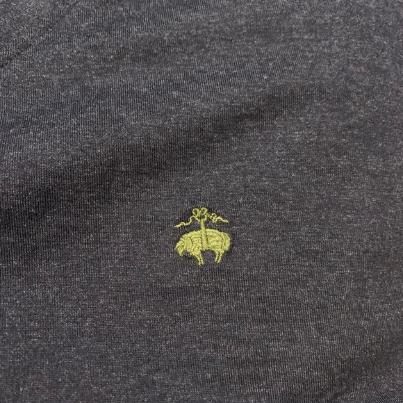 Brooks Brothers Men's Navy, Long Sleeve V-Neck, Logo Embroidered Size M - Picture 4 of 5